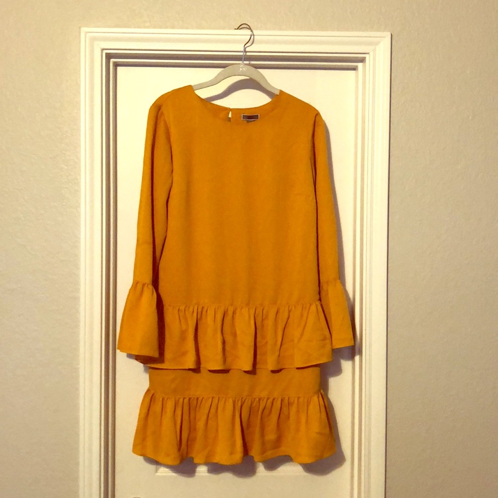 Mustard yellow dress